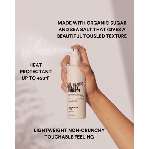 Authentic Beauty Concept Beachy Texture Spray | Texturizing Styling Spray | For Soft, Tousled Beach Waves | All Hair Types | Vegan & Cruelty-free | Silicone-free | 8.4 fl. oz