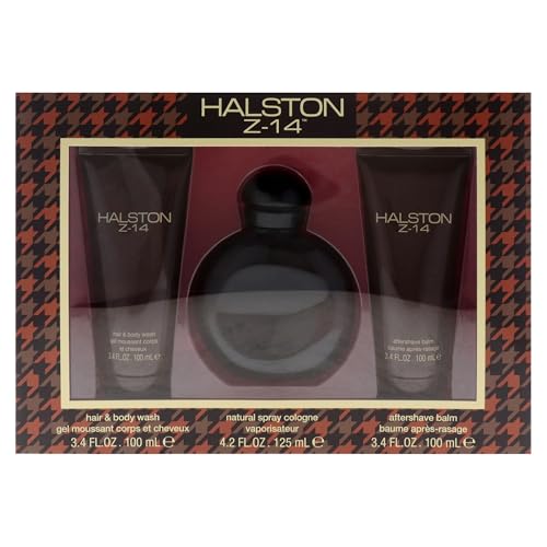 Halston Z-14 Men’s 3 Oz Fragrance Gift Set with After Shave & Body Wash - Variation of THIS listing