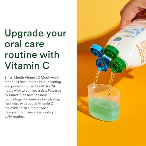 Vitamin C Mouthwash with Zinc & Fresh Citrus Flavor - 16 fl oz Pack of 2