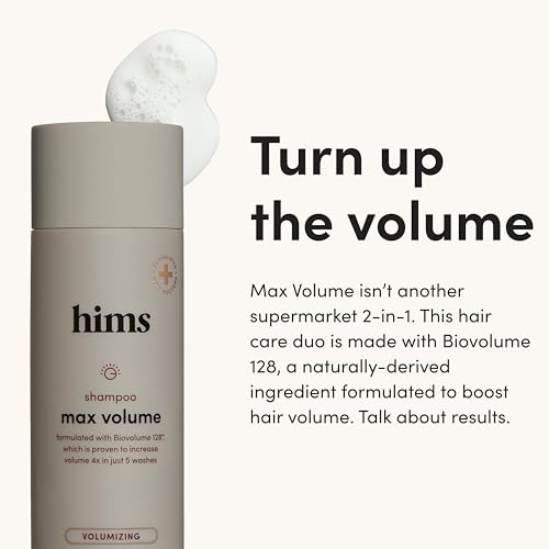 HIMS & HERS Max Volume Shampoo & Conditioner Set with Biotin & Argan Oil - Thicker, Fuller Hair