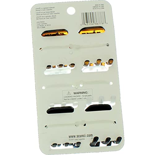 Scunci No-Slip Grip Mini Octopus Jaw Clips 6 Count (Pack of 2)