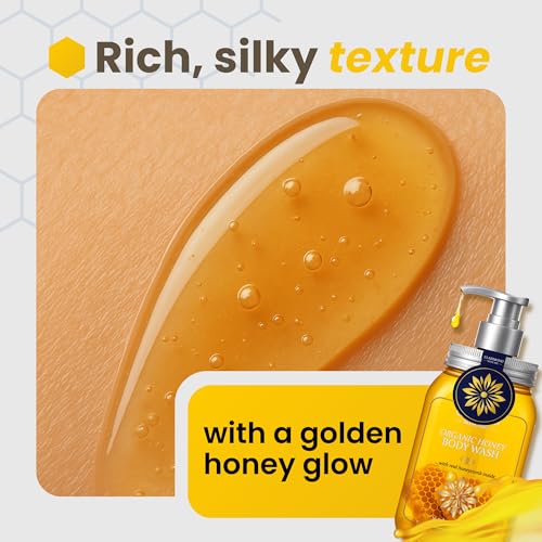 CLARIMOND Honey & Lavender Luxury Body Wash Bundle | Paraben, Phthalate, & Sulfate Free Shower Gel