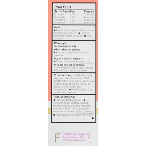 Facial Moisturizer SPF 25 - Hydrating Daily Sun Protection, 1.5 oz, Pack of 4