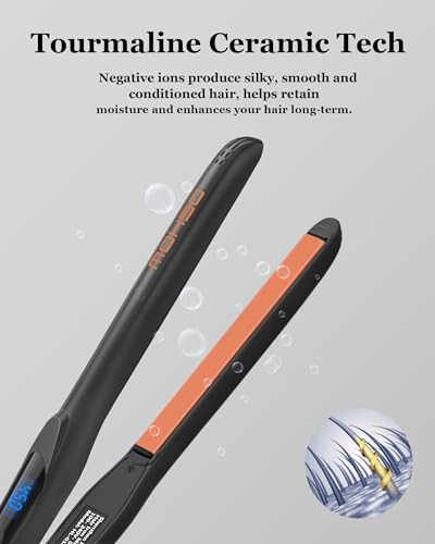 Mini Travel Flat Iron for Short Hair - Black