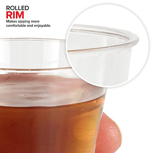 2000 Pack 1.5 oz Clear Plastic Shot Glasses - Disposable Party Cups for Jello Shots & Tasting