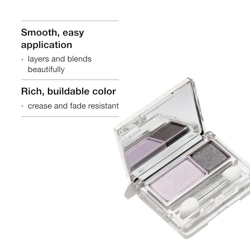 Clinique All About Shadow Duo Eye Shadow Makeup - Seashell Pink & Fawn Satin Shimmer