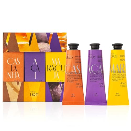 Natura - Hand Cream Travel Size Gift Set ? 3-Pack Vegan Hand Balm ? Hydrating Brazilian Beauty Skincare with Passion Fruit, Brazil Nut & A?a? ? Fast-Absorbing Hand Care - ($45 value)