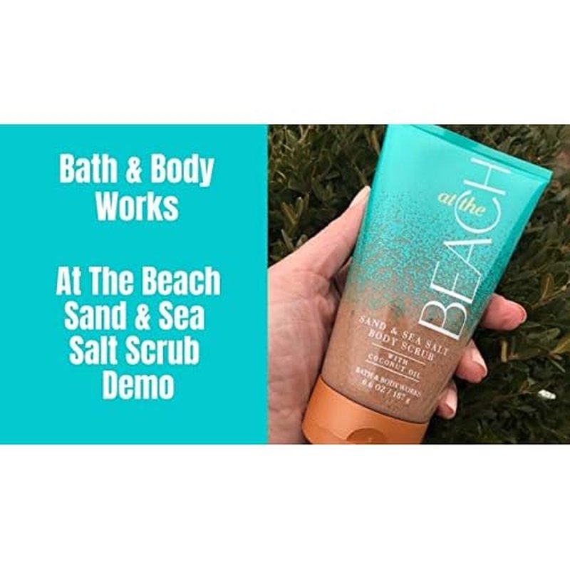 Bath & Body Works 6.6 Ounce Sand & Sea Salt Scrub with coconut oil At the Beach Scent (Packaging may vary)