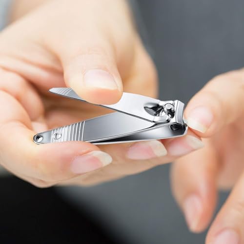 120 Pack Stainless Steel Nail Clippers Set with Carry Chain
