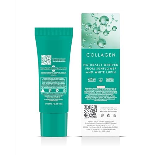 Skin Chemists Anti-Aging Eye Serum, 15ml - Green Caviar Extract & Matrikine Peptide 6 for Under Eye Wrinkle Reduction, Hydrating and Elasticated Skin