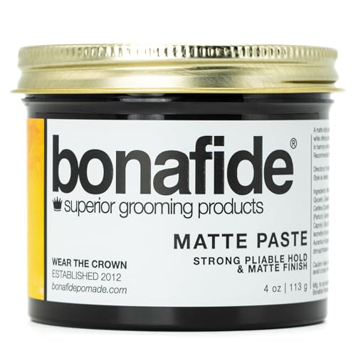 Matte Finish Texturing Pomade - Strong Hold Water-Based Hair Styling Paste 4 oz
