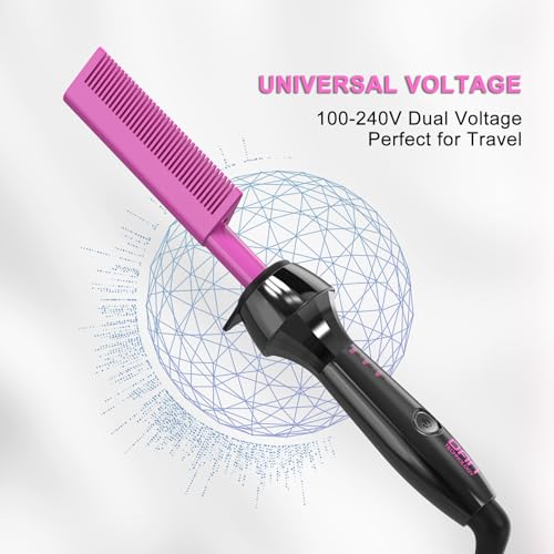 Red Dan 500°F Hot Comb for Wigs & Black Hair - Electric Styling Tool