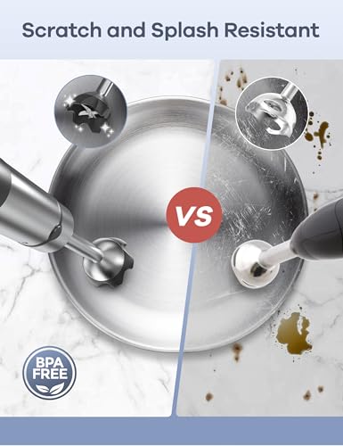 Ganiza 1000W Handheld Immersion Blender 8-in-1 Kitchen Mixer with 16 Speeds