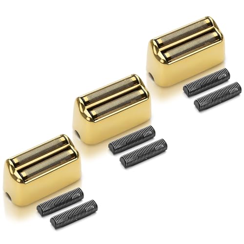 Gold Replacement Foil and Cutter Set for Babyliss FXFS2G Shaver - 3 Pack