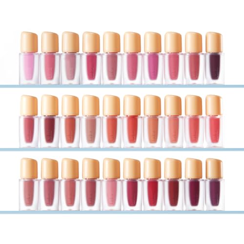 Laka Fruity Glam Lip Tint Mini, 1.9g/0.07oz, Glowing Lip Stain with Wide Color Spectrum, Hydrating & Lightweight Texture, Long-Lasting Bold Stain, Non-Sticky, Vegan, K-Beauty (#103 Humming)