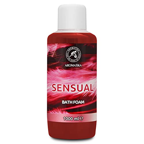 Bath Foam Sensual - 34 Fl Oz (1000ml) - Body Care - Good Sleep - Beauty - Bathing - Body Care - Wellness - Relax - Aromatherapy - Spa - Bubble Baths