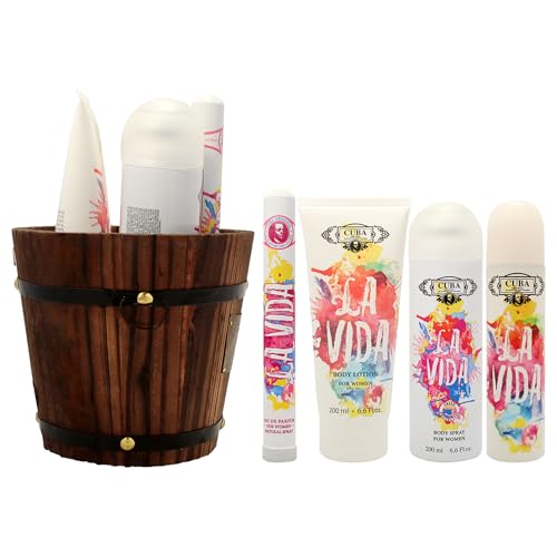 Cuba La Vida Women's 4-Piece Gift Set - Eau de Parfum & Body Lotion