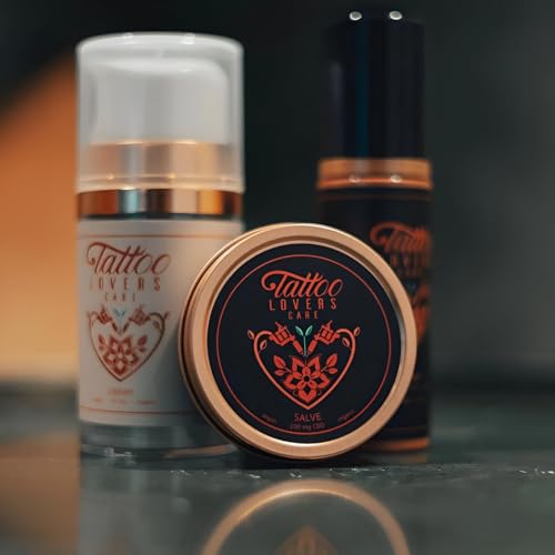 Tattoo Aftercare Bundle - Salve, Cream & Foam Soap for Skin Healing & Ink Preservation
