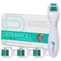 Microneedling Derma Roller Kit with 4 Replaceable Titanium Heads for Skin Rejuvenation