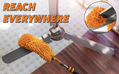 18-Foot High Reach Duster Kit with Telescopic Extension Pole - Extend-A-Reach
