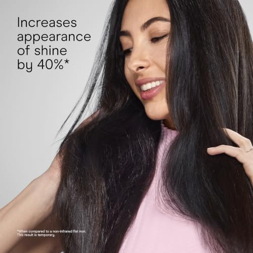Infrared Hair Straightener Flat Iron - 1 Inch, Reduce Frizz & Damage - Berry