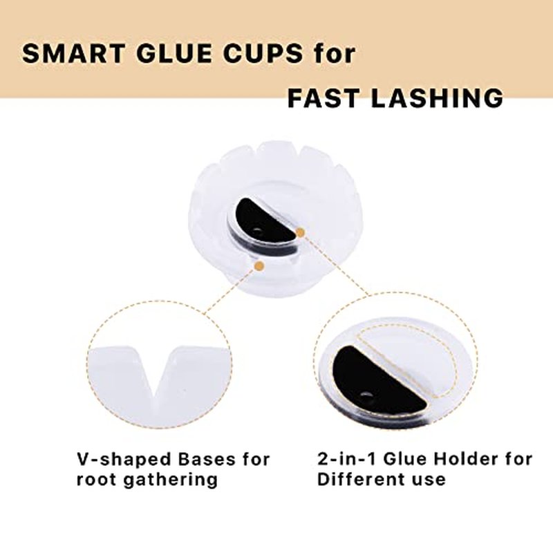 3-in-1 Lash Mannequin Head, Upgraded Eyelash Mannequin Head with Glue Rings Eyelash Extension Tray, Eye Lash Extension Starters Kit for Practicing