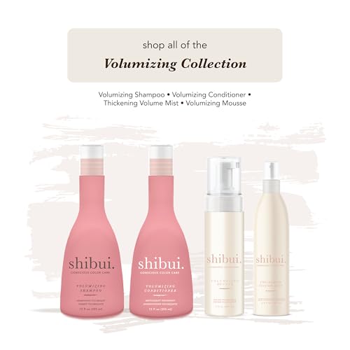 SHIBUI Volumizing Shampoo with Spirulina & Cucumber Extract - 12 Fl Oz