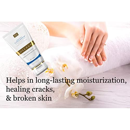 Salcoll Pure Bioactive Anti-Aging Collagen Repair Hand Cream - Hypoallergenic Moisturizing Lotion, Dry Skin Relief, All Skin Types, 150 ml