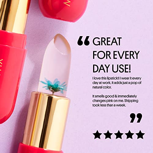 Winky Lux | Flower Balm | Pink and Purple | Color Changing Lip Balm | pH Lip Balm