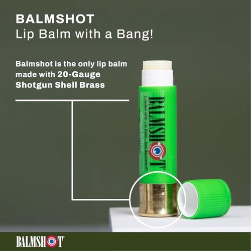 Lip Balm 4-Pack with SPF 15 - Mint & Vanilla Mint, Beeswax, Rugged Brass Tube
