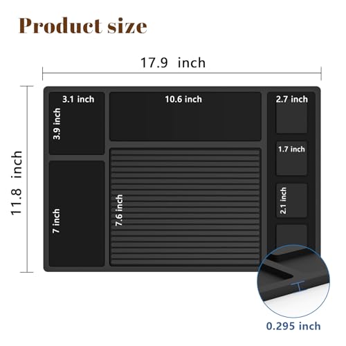 Magnetic Barber Mat for Clippers & Tools - Professional Non-Slip Organizer