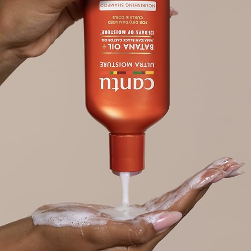 Cantu Ultra Moisture Nourishing Shampoo with Batana Oil + Jamaican Black Castor Oil, 13 fl oz