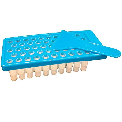 DIY Lip Balm Container Kit with Fill Tray & Spatula - 50 Clear BPA-Free Containers