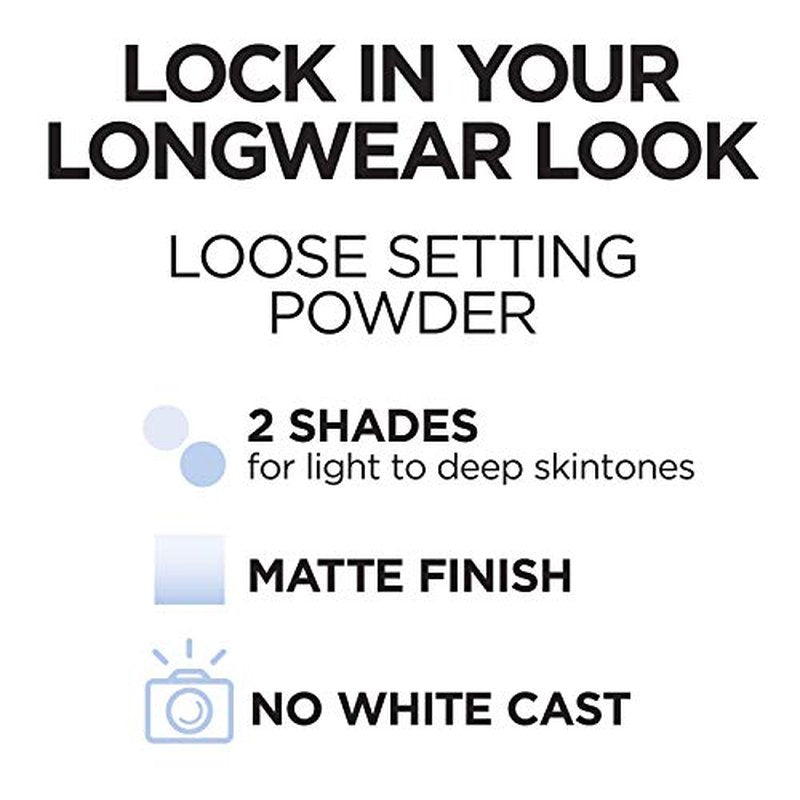L'Oreal Paris Infallible Tinted Loose Setting Powders, Matte Finish, Lightweight, No White Cast, 2 Shades From Light To Deep, Translucent Medium-deep, 0.28 Oz