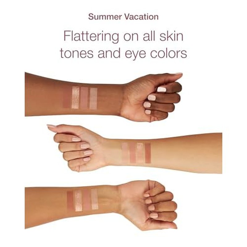Mineral Fusion Eyeshadow Palette | Vegan Eye Makeup with Matte, Satin, and Shimmer Finishes | Natural, Lightweight Formula (Summer Vacation)