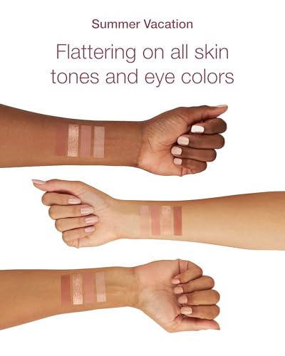 Mineral Fusion Eyeshadow Palette Summer Vacation 0.25 Oz - Vegan, Long-Lasting Shades
