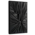 SAFERRYHOME Black 3D Textured Minimalist Wall Art, Framed 24x36 Inches