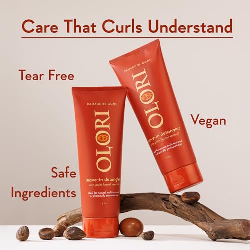Leave-In Conditioner & Detangler for Curly Coily Wavy Hair - 8 oz