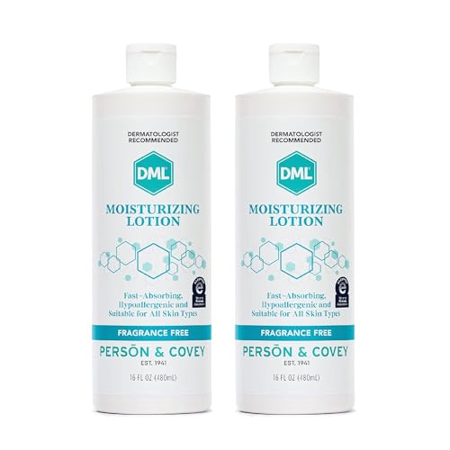 Unscented Moisturizing Lotion 16 Fl Oz Pack of 2 - Gentle Hydrating Body Care