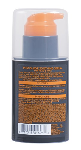 Cantu Men's Shea Butter Post-Shave Serum for Sensitive Skin, 2.5 Oz