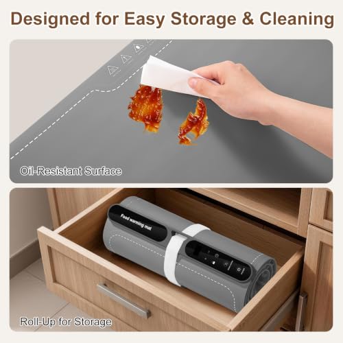 Gray Extra Large Food Warming Mat 47.2x15 inches 700W Electric Buffet Warmer
