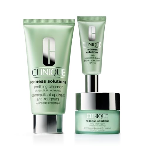 Clinique Redness Solutions Skincare Set - Soothing Cleanser, Relief & SPF 15