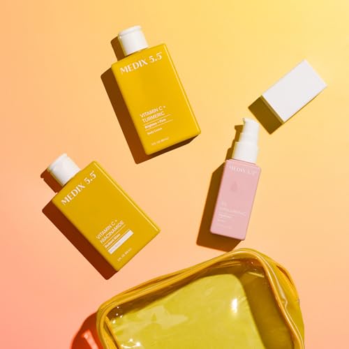 Vitamin C & Hyaluronic Acid Skincare Set - Body Lotion, Wash & Serum Travel Kit