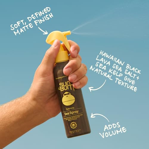 Sun Bum Sea Salt Texturizing Spray - Medium Hold, UV Protection - 6 Fl Oz Pack of 2