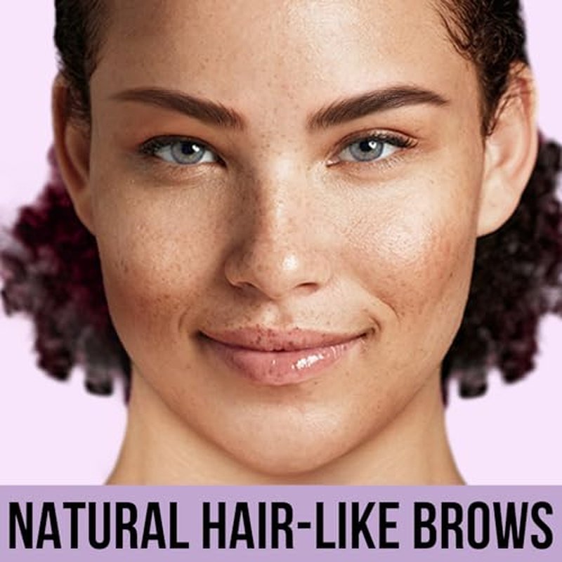 Microblading Eyebrow Pen - Eyebrow Pencil Magical 2-in-1 Dual-Ended Waterproof Eye Brow Pencils for Women with 4-Fork-Tip & Precise Brush-Tip for Natural Hair Like Strokes, Last All-Day, Light Brown