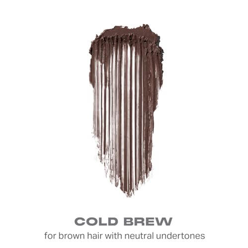 Morphe Brow Tease Eyebrow Gel Mousse - Volumizing Brow Gel to Tint, Thicken & Shape with 100% Natural Bamboo Fibers - Enriched with Conditioning Coffee Seed Oil - ColdBrew (0.16 fl oz)