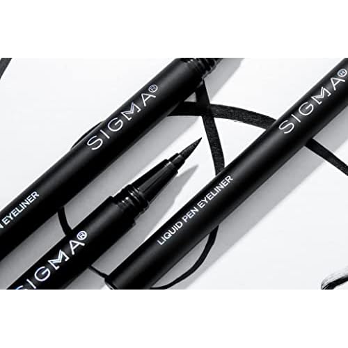 Sigma Beauty Liquid Pen Eyeliner - Wicked 0.01 oz Eyeliner, Black (EL025-3)