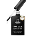 beetles Gel Polish 9 in 1 Nail Glue Gel for Nails Tips 10ml Long Lasting Uv Nail Glue for Acrylic False Nail Tips Base Coat Blooming Nail Gel Led Lamp Required