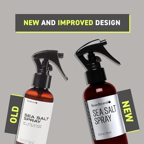 Beardbrand Sea Salt Spray for Men - Lumber Yard Scent, 3.4 Fl Oz, Pack of 2
