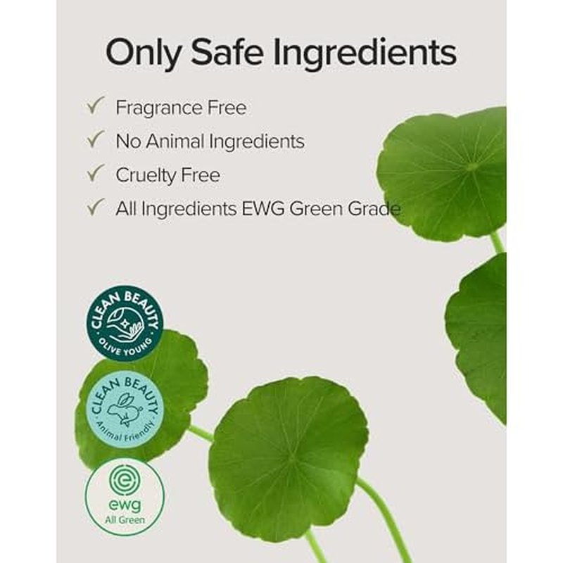 Mary&May Centella Asiatica Serum - 95% of Cica Extracxt for Instant Skin Soothing, Regeneration, and Elasticity Improvement - Korean Face Serum, Fragrance-Free, 1.01 fl.oz.